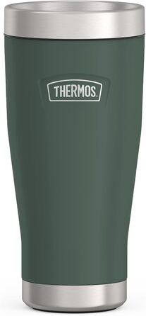 Термос ICON MUG 0,47л, бежево-пісочний матовий, термокружка 470мл, сталевий термос для кави з собою, ізотермос, 7 год гаряче / 22 год холодне, придатний для миття в посудомийній машині, абсолютно герметичний, без BPA (470 мл, Сірий / Forest Mat)