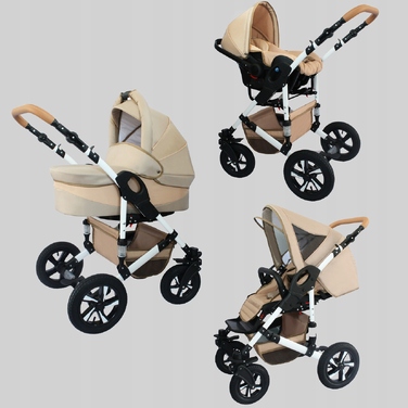 Дитячий візок X-Trall Pram 3в1, чорно-золотий