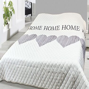 Домашній плед-покривало стьобане Home Edition 240x220 см