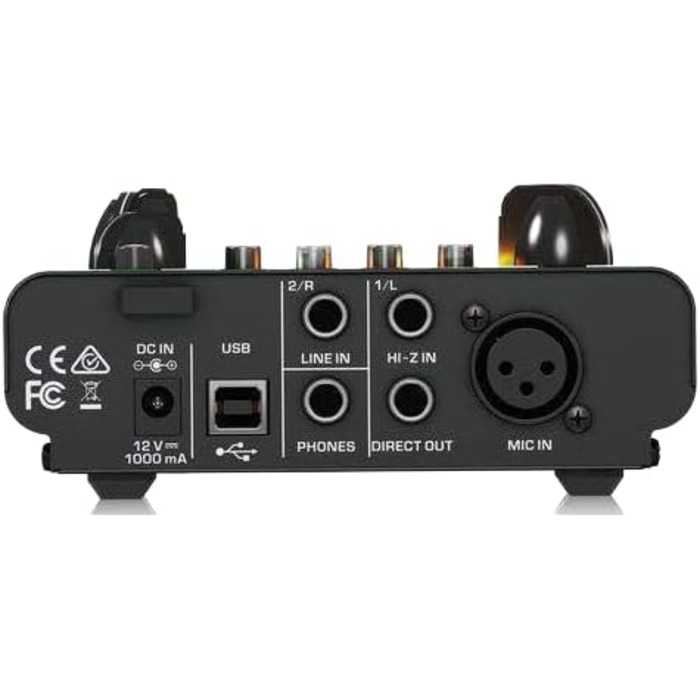 Behringer Audiophile 2x2 USB Аудіоінтерфейс 24біт/192кГц з мікрофонними преампами Midas (VOICE STUDIO)