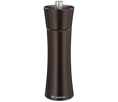 Млинок для перцю та спецій Zassenhaus Wenge 18 см, дерев'яний (бук), керамічний механізм, регульований помол