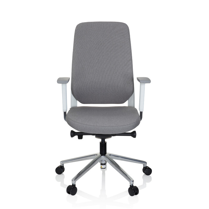 Офісне крісло / поворотне крісло CHIARO T4 WHITE тканина сіра hjh OFFICE
