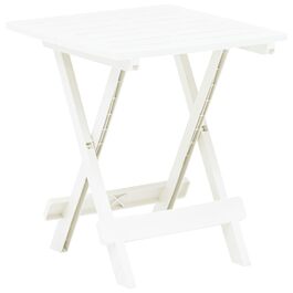 Квадратний складаний кемпінговий стіл Made in Italy, 44x50x44 см, білий