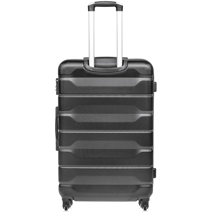 Велика валіза OCHNIK з ABS, синя, 76x49x29 см, 94 л, жорсткий корпус, 4 колеса, кодовий замок