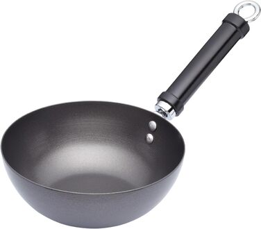 Вок KitchenCraft Pure Oriental з вуглецевої сталі з антипригарним покриттям, 20 см