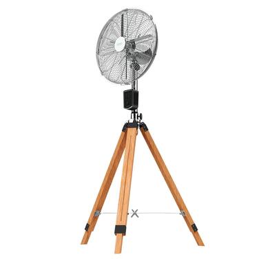 Вентилятор підлоговий Cecotec EnergySilence 80W, 30 см, дерев'яний штатив, регульована висота до 90 см, 3 швидкості (1600 Woody Smart)