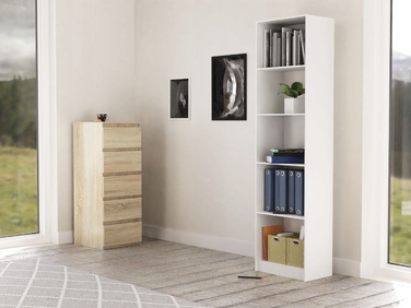 Стелаж TopEshop 50 см x 182 см x 30 см, білий
