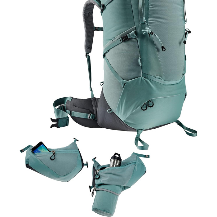 Туристичний рюкзак Deuter Aircontact Core 55+10 SL для жінок, 55+10 л, нефрит-графіт, модель 2024