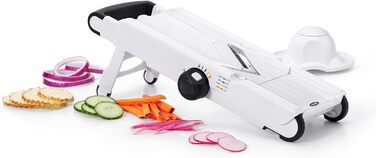 OXO Good Grips Професійний овочефрутовий слайсер 2.0 з лезом з японської сталі, сірий, для кухаря (одинарний, V-подібне лезо)