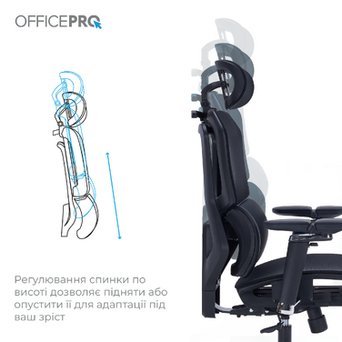 Крісло офісне OfficePro Unity OC710B Black