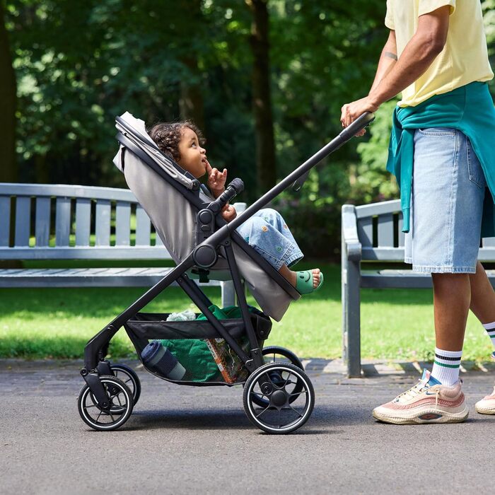 Дитяча коляска Bebeconfort Breeze Trio 3-в-1, 0-4 роки, до 22 кг, i-Size, компактна, сірий камінь