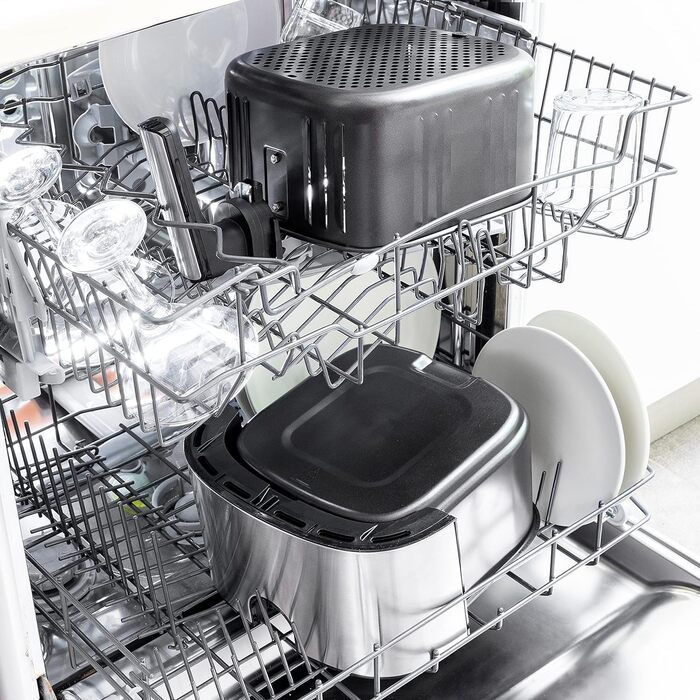Аерофритюрниця InnovaGoods 5,5 л, 1700 Вт, 8 програм, сенсорний екран, 100 рецептів, таймер, 360° циркуляція повітря, для 4-6 осіб