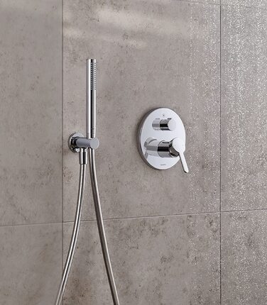Duravit водозберігаюча кругла ручна душова лійка з режимом Rain, MinusFlow, хром, легке очищення