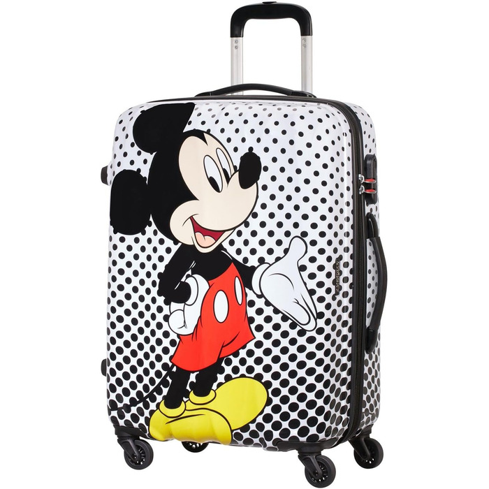 Дитяча валіза American Tourister Disney Legends Spinner S, 65 см, 36 л, багатоколірна (Mickey Mouse Polka Dot)
