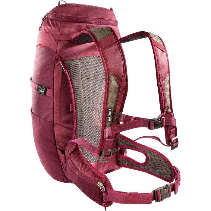 Рюкзак для туризму Tatonka Hike Pack 22 л з вентильованою спинкою та дощовиком, легкий і зручний, бордовий