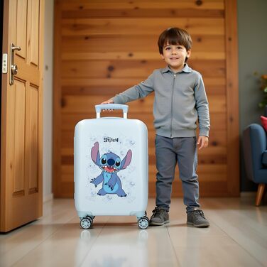 Дитяча валіза Disney Stitch Happy — унісекс, синя, 33 x 50 x 20 см