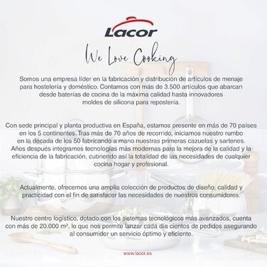 Сковорода Lacor Foodie 28 см, нержавіюча сталь 18/10, для всіх плит та духовки, без антипригарного покриття