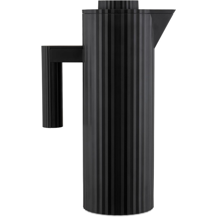 Термос Alessi Plissé MDL12 G - дизайнерський, чорний, 1 л (100 cl), з подвійними стінками, з термопластичного матеріалу