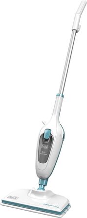 Парова швабра Black+Decker FSM13E5 1300Вт 5-в-1, знімна ручка, набір насадок, пароочисник для підлоги та килимів