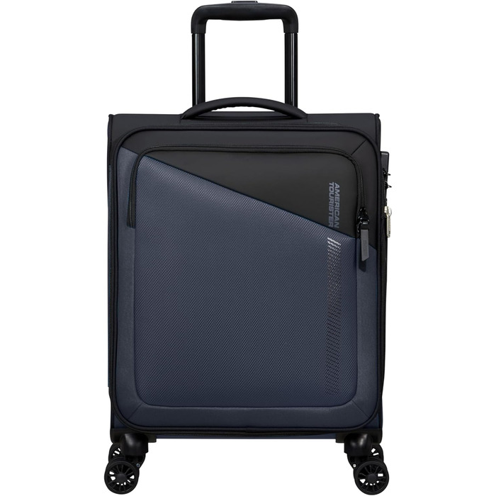 Валіза American Tourister Daring Dash Spinner L, розширювана, 77 см, 107/117 л, чорна/сіра