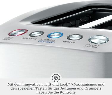 Тостер Sage The Smart Toast на 2 скибки, щітлений алюміній, розумний тостер з електронним керуванням