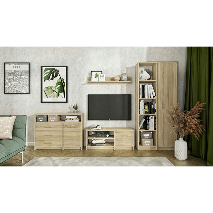 Стелаж Matkam Bodo, 40 x 182 x 35 см, дуб сонома