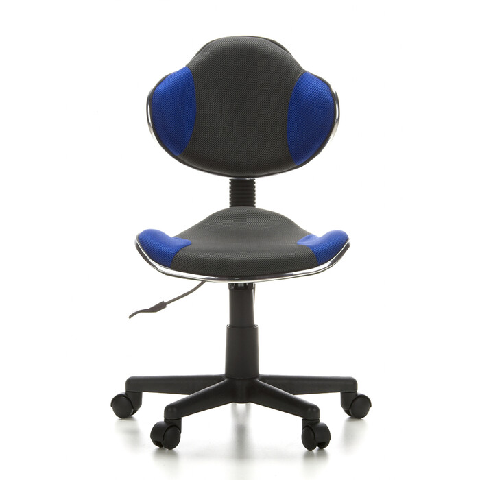 Дитяче письмове крісло KIDDY GTI-2, оббивка тканина, сіро-блакитне, hjh OFFICE