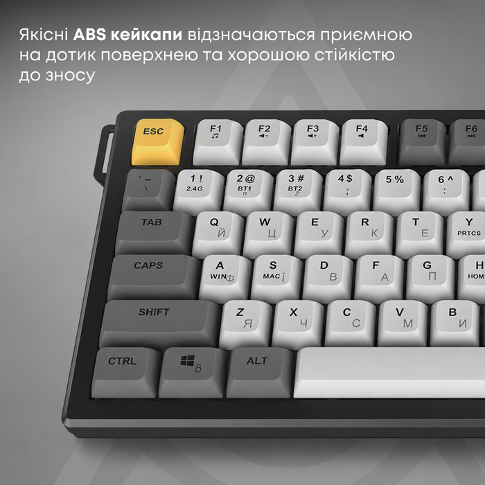 Бездротова мембранна клавіатура Ajazz AF82 (AF82-BGY)