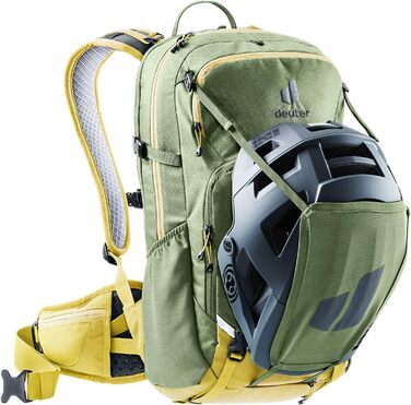 Велорюкзак Deuter Attack 20 із захистом, 20 л, хакі-куркума