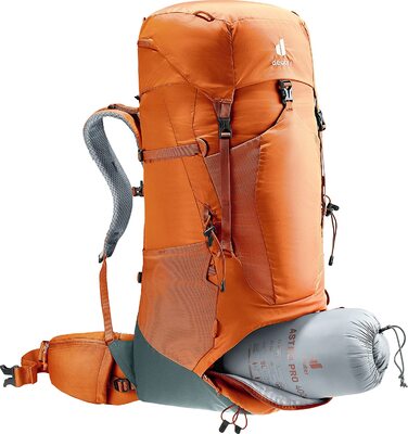 Туристичний рюкзак Deuter Aircontact Lite 50+10 л, chestnut-teal, легкий, для трекінгу