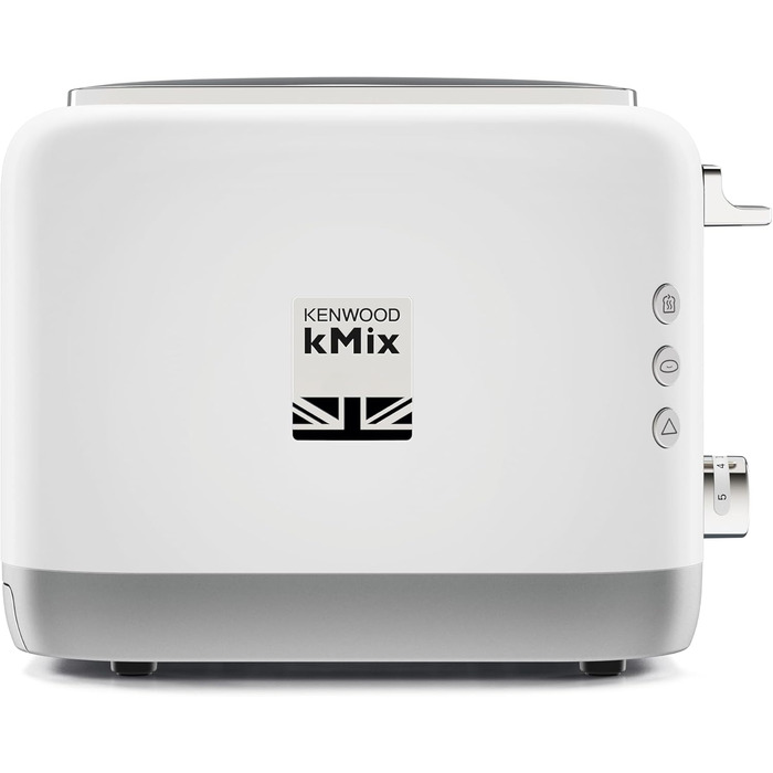 Тостер Kenwood kMix TCX751WH - 2 відділення, 900 Вт, Білий - Електричний тостер для дому