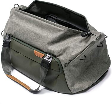 Дорожня сумка Peak Design Travel Duffel 35л, сіро-зелена, для подорожей і фототехніки, універсальний розмір