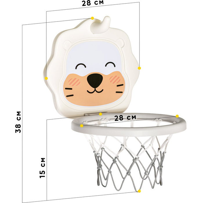Баскетбольний кошик Mealux Sonic (арт. KD-H012 White)