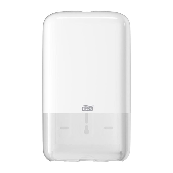 Tork 556000 диспенсер для туалетного паперу T3, індивідуальна подача, білий, гігієнічний пластиковий тримач для листкового туалетного паперу