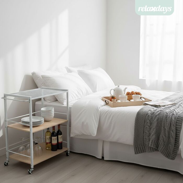 Сервісний візок Relaxdays з знімним столиком