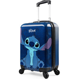 Дитяча валіза Disney із жорстким корпусом, 4 колеса, темно-синя Stitch, 28л, маленька дорожня валіза на колесах