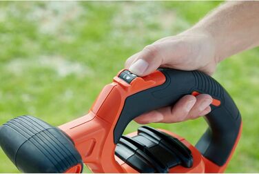 Black+Decker 3-в-1 електропристрій для прибирання листя BEBLV301 (3000 Вт) з подрібнювачем, решетом та мішком-рюкзаком 72л - висока швидкість видуву та регульована потужність всмоктування
