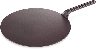 Сковорода для крепів Le Creuset з дерев'яним шпателем, чавун, діаметр 32 см, для всіх типів плит (включно з індукційними), Cerise (Вишневий)