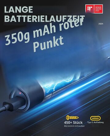 Акумуляторний шуруповерт Fanttik E1 MAX 50-в-1: Прецизійний набір для ремонту iPhone, ноутбуків, окулярів (срібний)