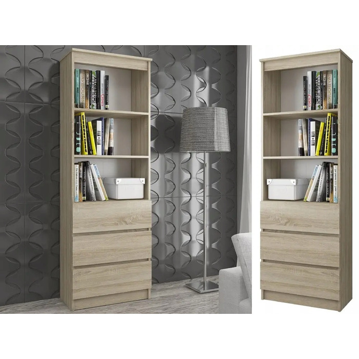 Стелаж Akord 60 x 180 x 35 см, дуб сонома