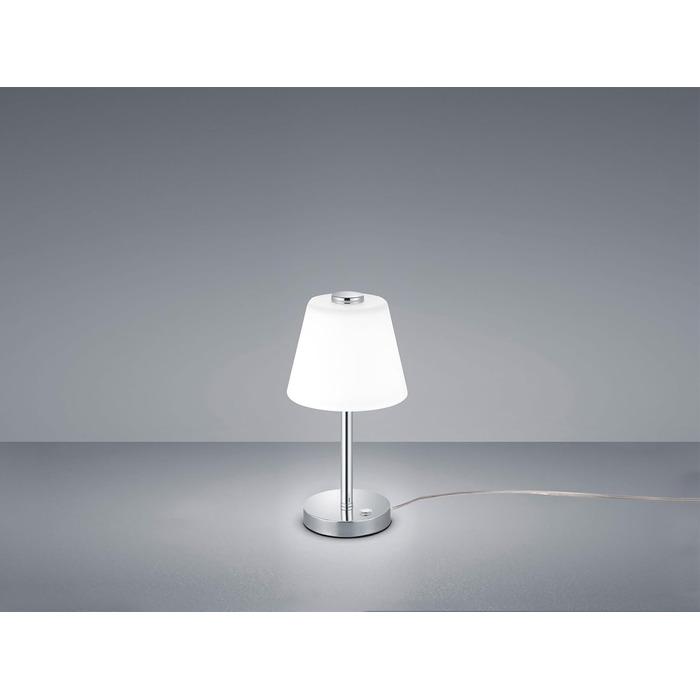 Настільна лампа Trio Leuchten Emerald 4 Вт, хром, інтегрований LED, 15x15x29 см