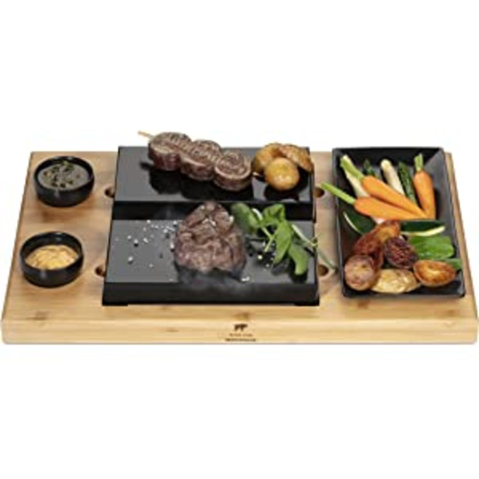 Дошка для гриля з гарячим каменем BEEFSTONE Model DUE 23х45 см