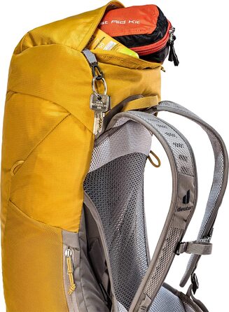 Жіночий туристичний рюкзак Deuter AC Lite 22 SL, 22 л, жовтий-карі з червоним