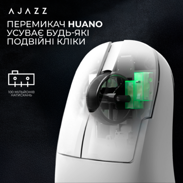 Ігрова бездротова миша Ajazz  AJ179 v2 max white-3 Model-3311