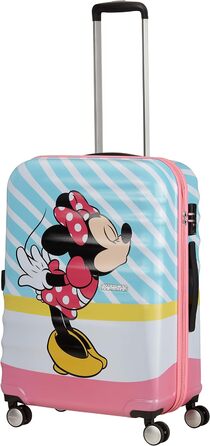 Валіза American Tourister Wavebreaker Disney Minnie Pink Kiss 67 см, 64 л, багатобарвна, спінер