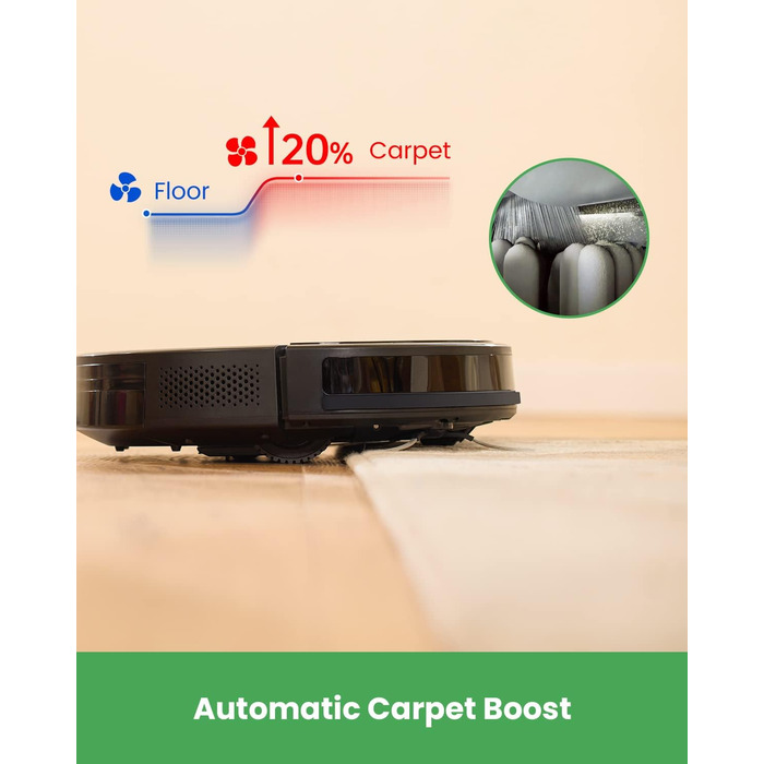 Робот-пилосос Vactidy Nimble T8 2-в-1 з функцією миття, 3000Pa, 120 хвилин роботи, сумісний з Alexa, App, Siri, для видалення шерсті тварин, чорний
