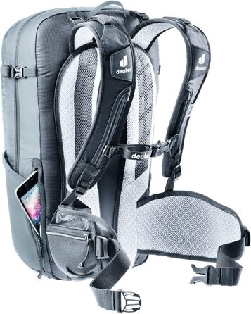 Жіночий велосипедний рюкзак Deuter Flyt 18 SL з протектором, 18 л, графітово-чорний