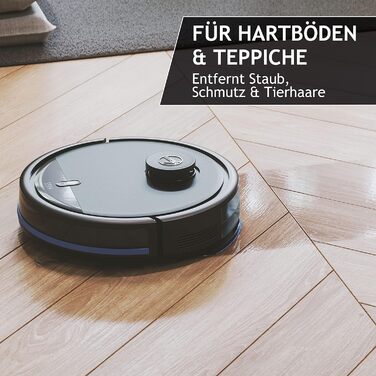 Робот-пилосос Hoover HG5 з функцією вологого прибирання, керуванням через додаток, лазерною навігацією, сенсорами перешкод і автоматичним поверненням на базу – для всіх типів підлог, модель HG530H