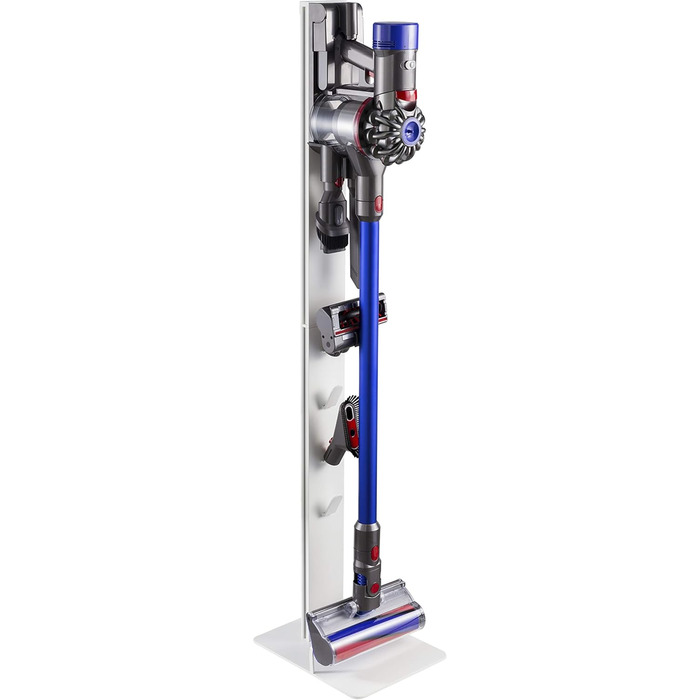 Підставка для пилососа Dyson з алюмінію біла HALTERUNGSPROFI, сумісна з Gen5detect, V15, V12, V11, V10, V8, V7, V6 (DVC-SST-01W)