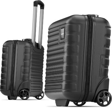 Travely Преміум ручна поклажа 40x30x20 см для Ryanair, Lufthansa, Eurowings, 36 л, валіза на колесах, чорна
